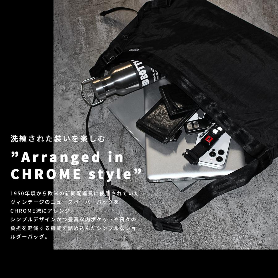 クローム インダストリーズ ニュースペーパー メッセンジャーバッグ 26L B4 ブラック CHROME INDUSTRIES MESSENGER BJ015 | CHROME | 18