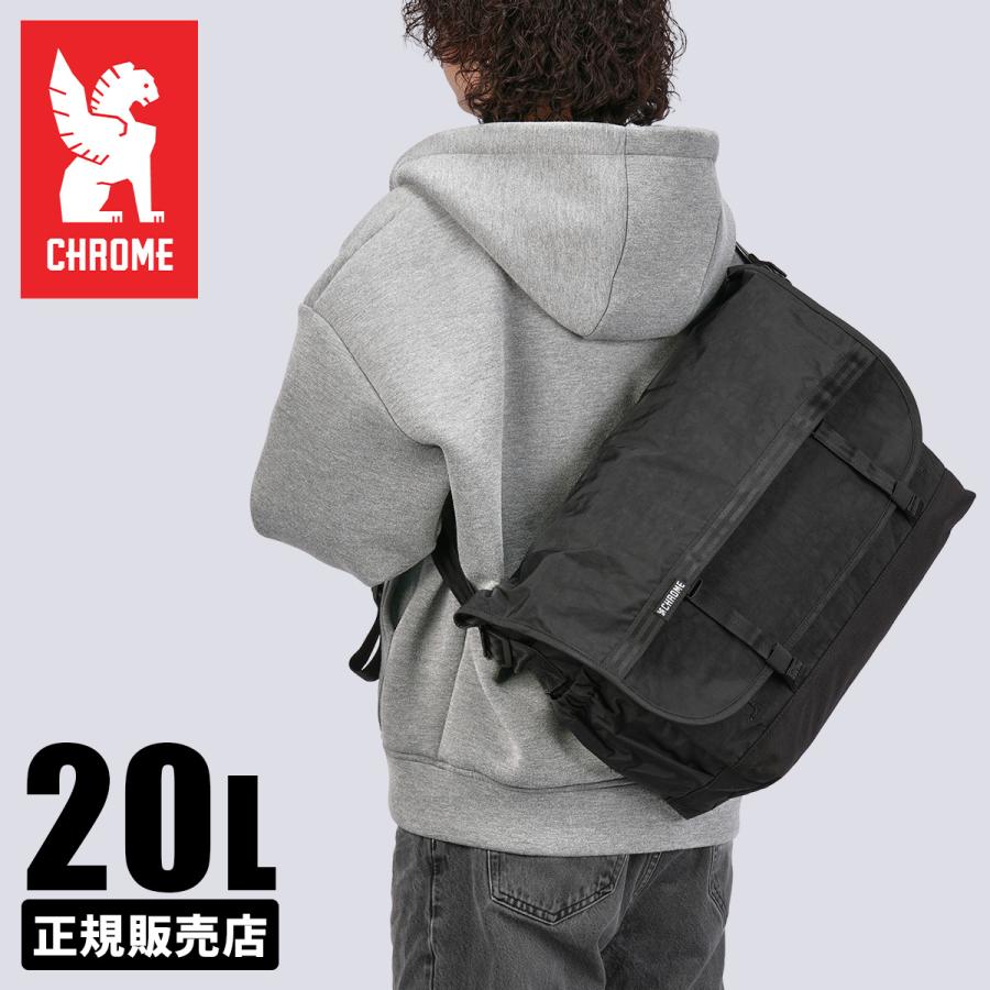 最大50% 4/15限定 クローム インダストリーズ クーリエ メッセンジャーバッグ 20L B4 ブラッククリンクル CHROME INDUSTRIES COURIER JP241 | CHROME