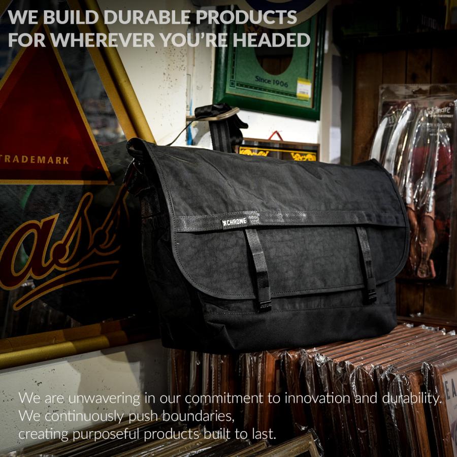 最大42% 8/30限定 クローム インダストリーズ クーリエ メッセンジャーバッグ 20L B4 ブラッククリンクル CHROME INDUSTRIES COURIER JP241 | CHROME | 03
