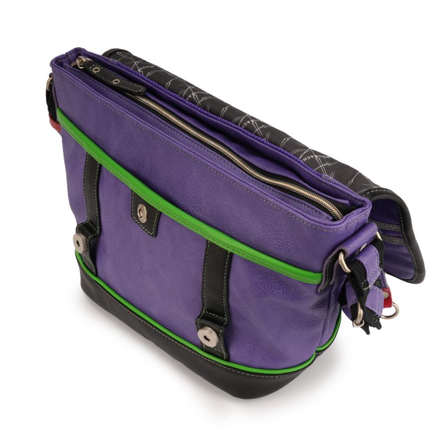 最大42% 2/3限定 ムスタッシュ エヴァンゲリオンコラボ メッセンジャーバッグ 合皮 着脱可能インナーポケット付き MOUSTACHE JQE-4040 | MOUSTACHE | 11