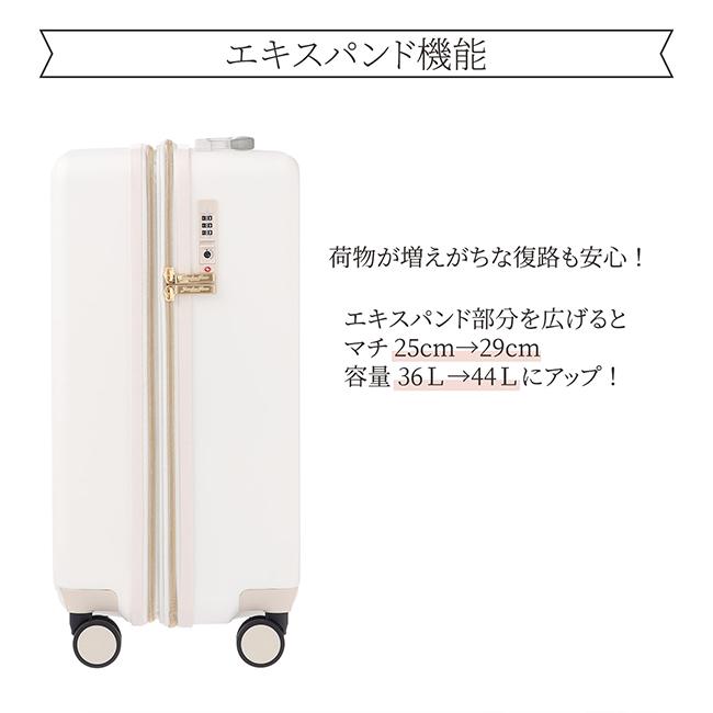 ace ジュエルナローズ　機内持込サイズ　ホワイト　2〜3泊　本日20時まで限定 Jewelna Rose ジュエルナローズ スーツケース シャーム