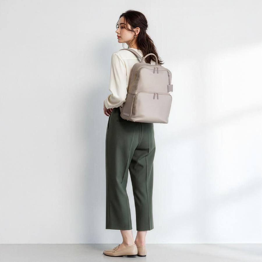 最大50% 3/5限定 ジュエルナローズ ビジネスリュック レディース ブランド 軽量 PC収納 2気室 A4 18L ビジネスバッグ フレイヤ エアリィ Jewelna Rose 16262 | Jewelna Rose | 07