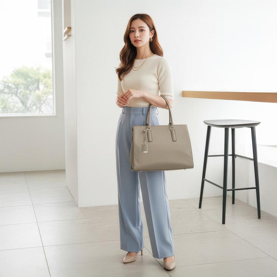 最大51% 3/8限定 ジュエルナローズ ビジネストートバッグ レディース ブランド 軽量 肩掛け 横型 通勤 黒 A4 13L OLバッグ エト エアリィ Jewelna Rose 16271 | Jewelna Rose | 08