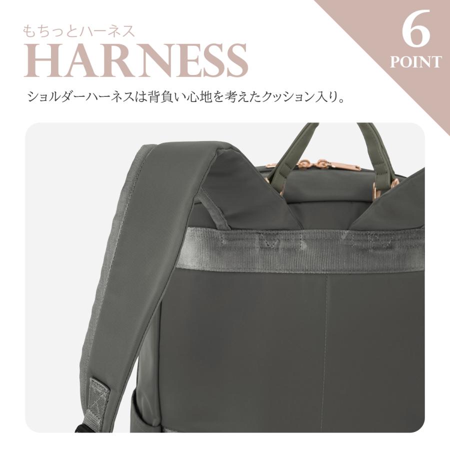 2026モデル ジュエルナローズ リュック 25L 大容量 軽量 女子 中学生 高校生 黒 大きめ スクエア ボックス型 スクールバッグ B4 Jewelna Rose 68913 | Jewelna Rose | 14