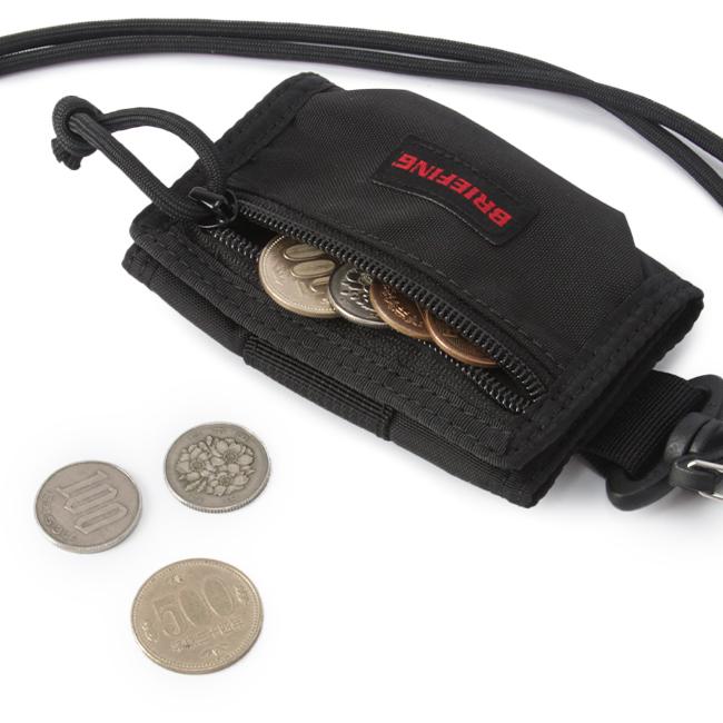【極美品】BRIEFING ショートウォレット ウォレット 財布 ロゴ マルチ BRIEFING 最大42% 10/18まで ブリーフィング 財布 ミニ財布 三