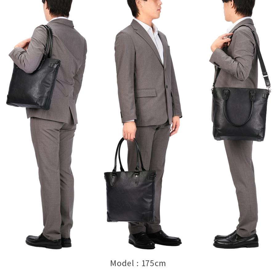 最大53% 8/2まで ムスタッシュオンタイム ビジネスバッグ 2WAY A4 トート ショルダー 合皮 moustache on time BUSINESS SELECTION JVB-2465 | moustache on time | 05