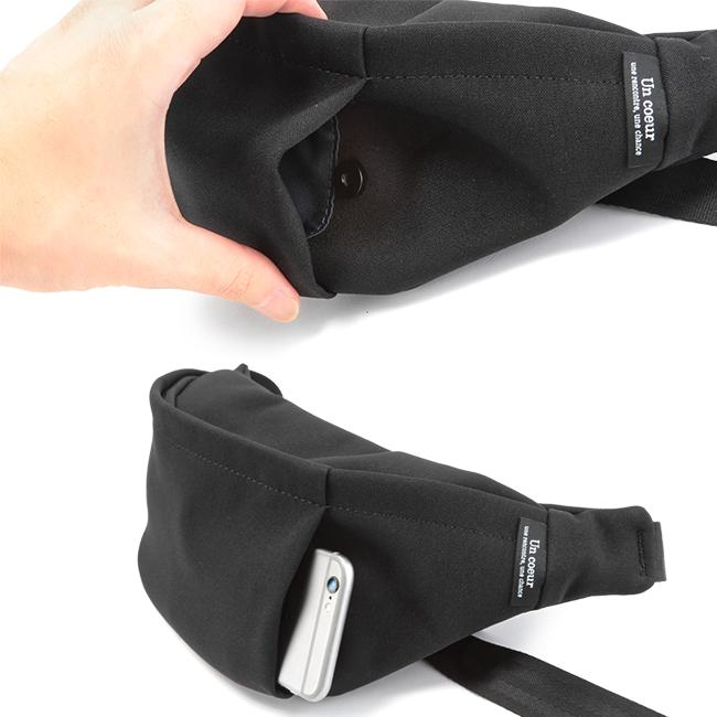 最大50% 2/15限定 アンクール ウエストバッグ ボディバッグ 斜め掛け 軽量 メンズ レディース Un coeur TORO2 K900016 upcp | Un coeur | 12