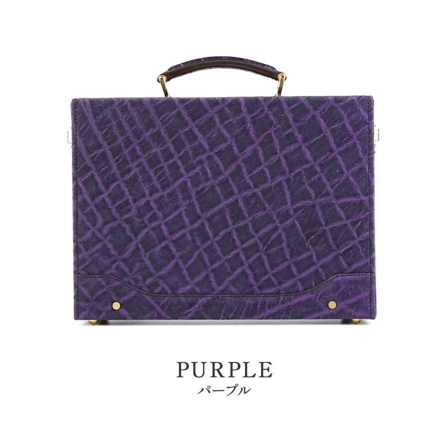 最大51% 12/28限定 クベラ エレファント アタッシュケース トランク 革 象革 ワニ革 日本製 A4 KUBERA 9981 ELEPHANT 51551 | KUBERA 9981 | 02