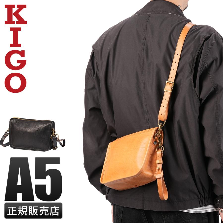 最大50% 7/25限定 KIGO キゴ ショルダーバッグ メンズ ブランド レザー