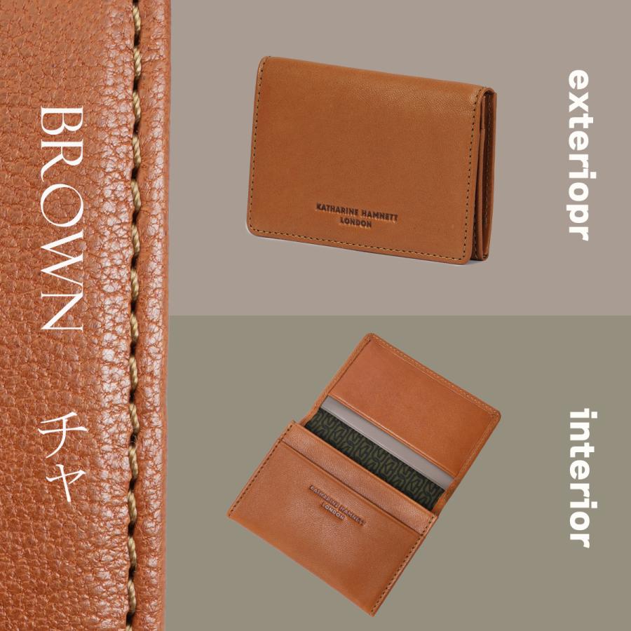 KATHARINE HAMNETT（キャサリンハムネット） バンプ 名刺入れ 本革