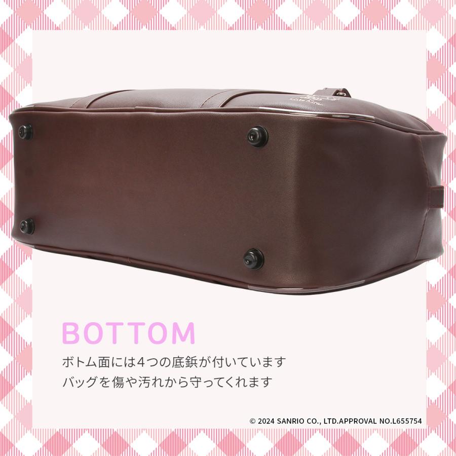 EAST BOY ブラウン スクールバッグ 制服キティちゃんのキーホルダー付き! EAST BOY ブラウン スクールバッグ 制服キティちゃんの
