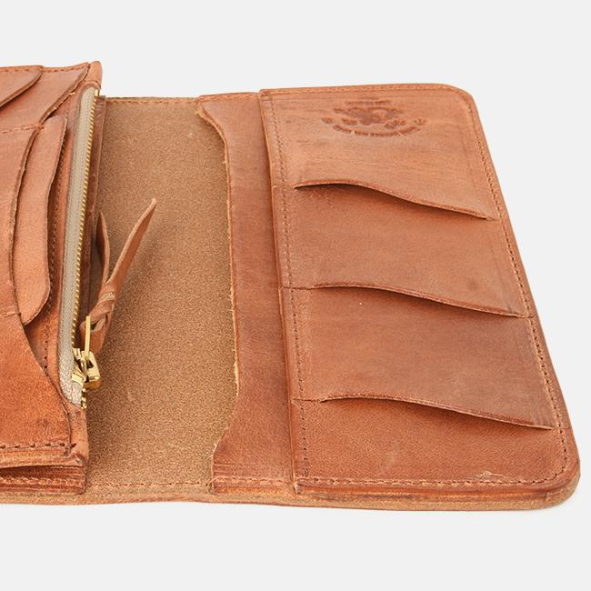 革蛸 レザー 長財布 ロングウォレット ウォレットチェーン付き 送料無料商品】革蛸謹製フラップロングウォレットTYPE-X