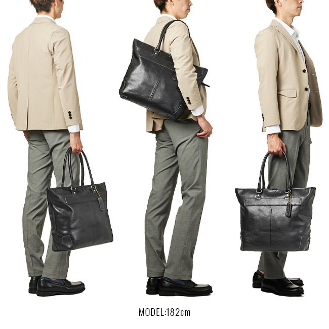 la GALLERIA（ラ・ガレリア） トートバッグ メンズ 通勤 大容量 本革
