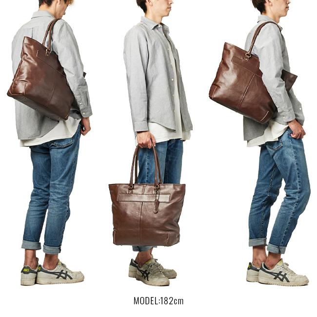 la GALLERIA（ラ・ガレリア） トートバッグ メンズ 通勤 大容量 本革