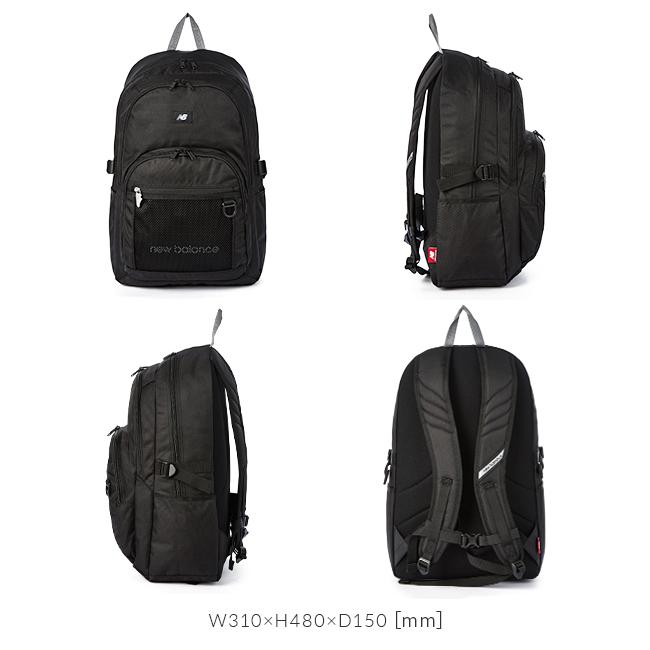 最大41% 2/25限定 ニューバランス リュック 通学 30L 軽量 撥水 女子 男子 中学生 高校生 黒 ブランド スクールバッグ New Balance LAB35720 在庫限り | New Balance | 09