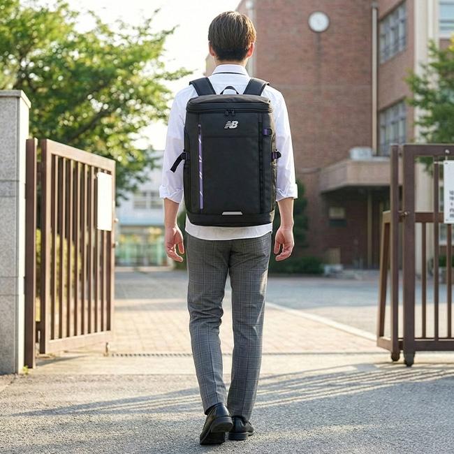 ニューバランス リュック 30L スクエア 通学 男子 女子 高校生 女子高生 中学生 大容量 通学リュック スクールリュック New Balance LAB45691 | New Balance | 10