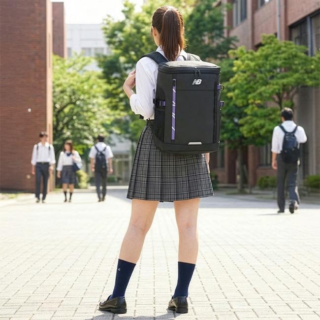 ニューバランス リュック 30L スクエア 通学 男子 女子 高校生 女子高生 中学生 大容量 通学リュック スクールリュック New Balance LAB45691 | New Balance | 11