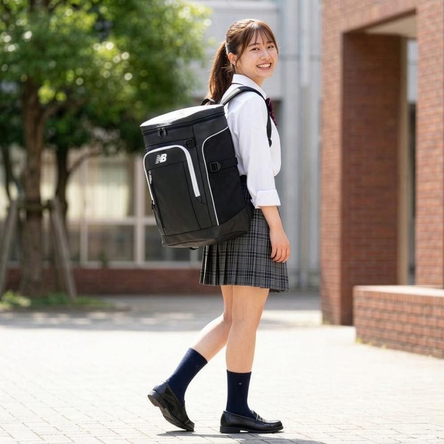最大44% 3/21から ニューバランス リュック 30L 通学 男子 女子 高校生 中学生 大容量 通学リュック スクールリュック スクエア New Balance LAB55680 在庫限り | New Balance | 08