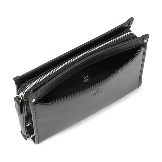【新品・本物】LANVIN（ランバン）セカンドバッグ/黒￥28,600- LANVIN COLLECTION ランバン コレクション セカンドバッグ メンズ