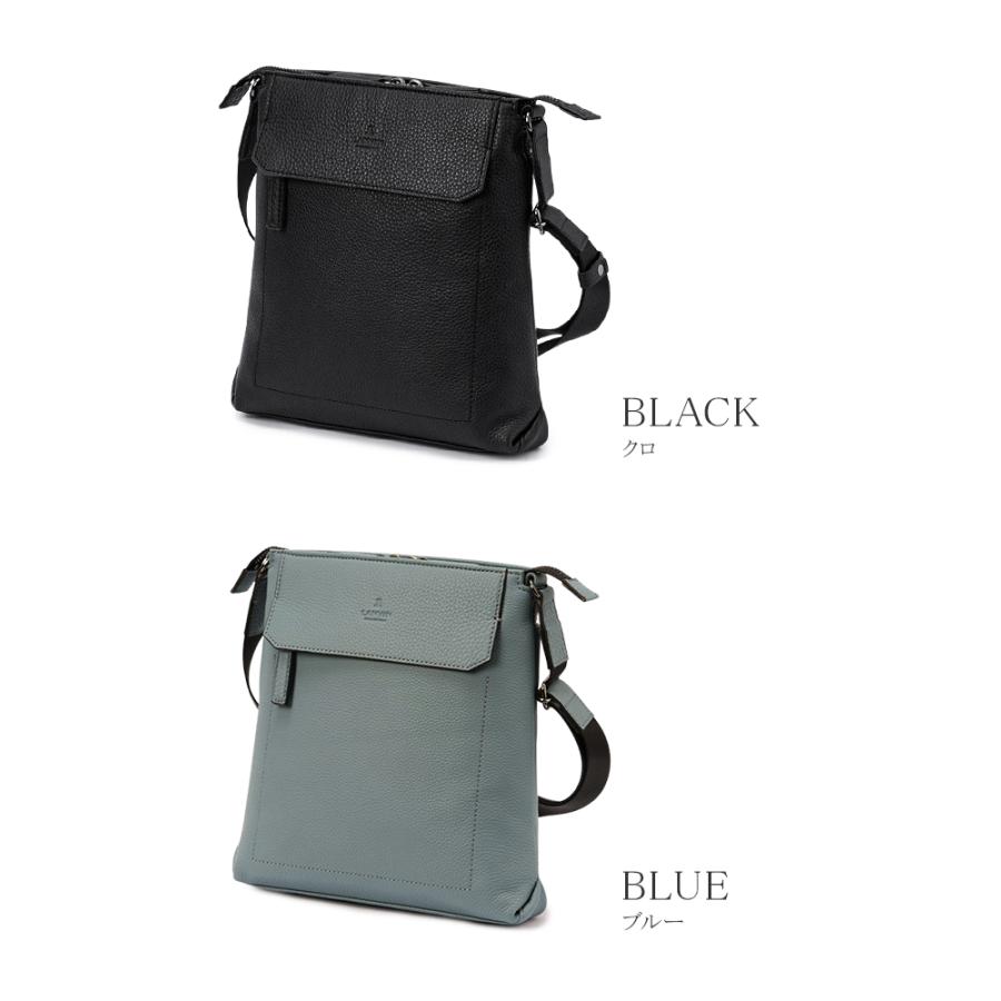 最大53% 6/1まで ランバンコレクション ショルダーバッグ メンズ ブランド レザー 本革 撥水 軽量 LANVIN COLLECTION 285111の画像