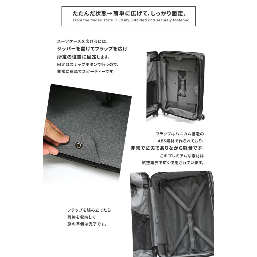 senz° センズ スーツケース Lサイズ 158cm以内 大容量 大型 キャリー