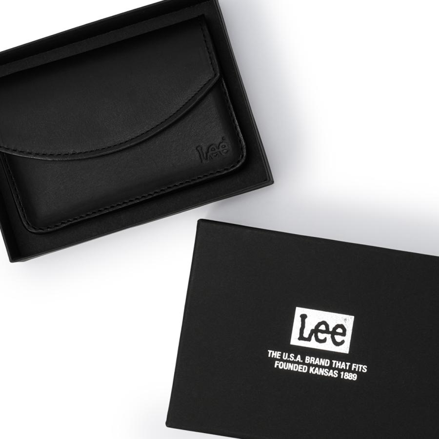 Lee（リー） 最大51% 1/11限定 ミニ財布 小銭入れ カードケース 本革