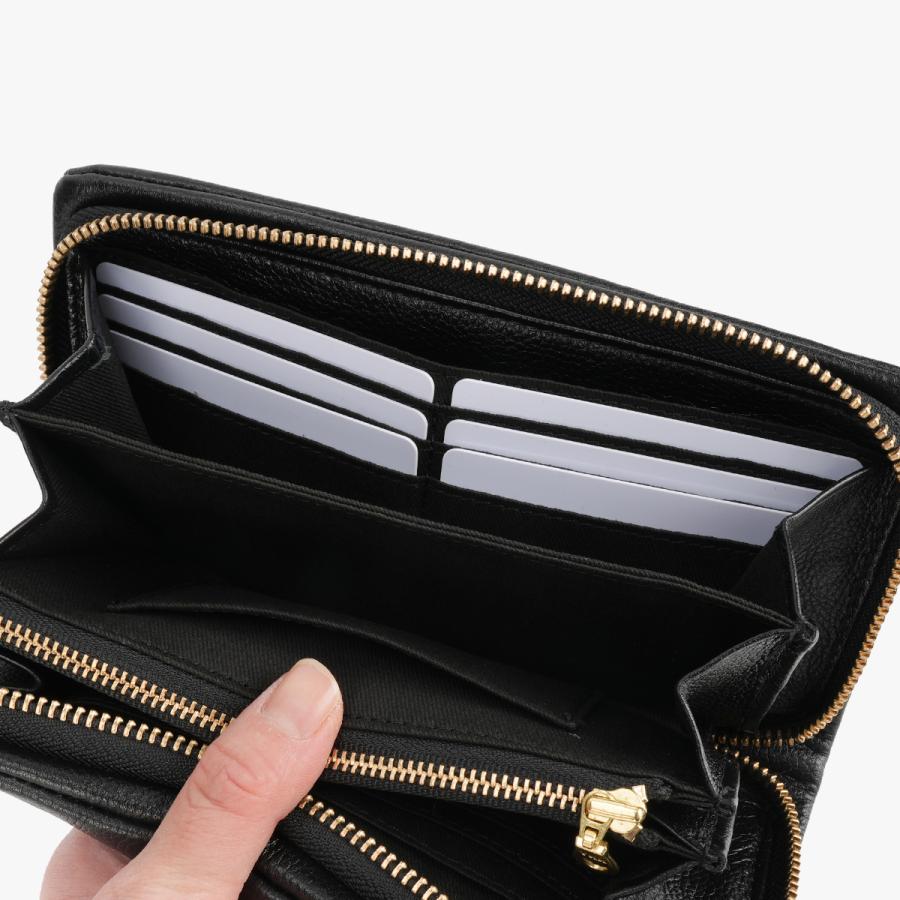 リー 長財布 ロングウォレット メンズ レディース ブランド レザー 本革 大容量 ラウンドファスナー カード入れ 多い Lee 320-2002 | Lee | 12