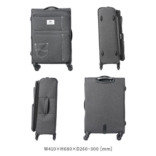 Lee（リー） 最大42% 12/28限定 ソフトキャリーケース スーツケース M