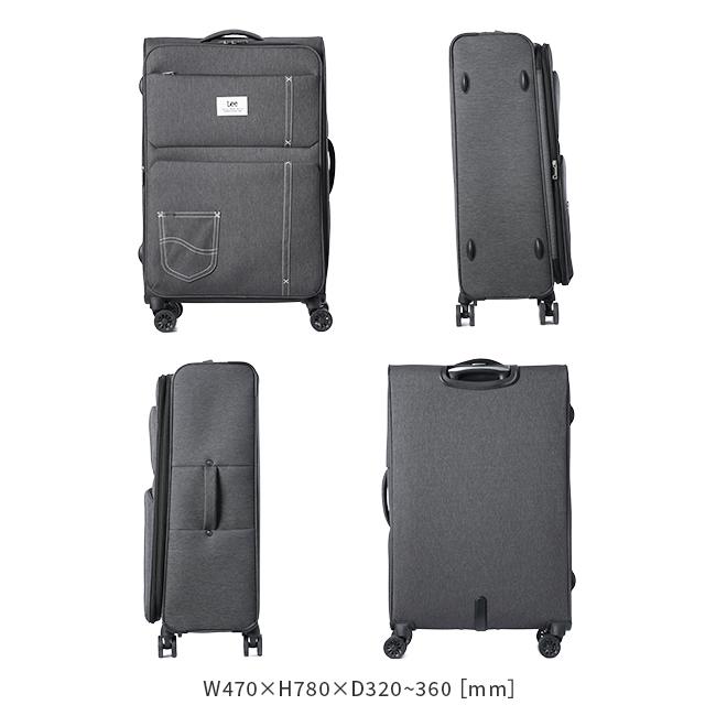 Lee リー ソフトキャリー スーツケース Lサイズ 92L/104L 大型