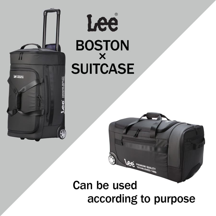 Lee リー リュックキャリー スーツケース Mサイズ 56L 軽量 旅行 合宿 出張 2WAY ボストンバッグ ダッフルバッグ キャスター付き 320-9060 | Lee | 03