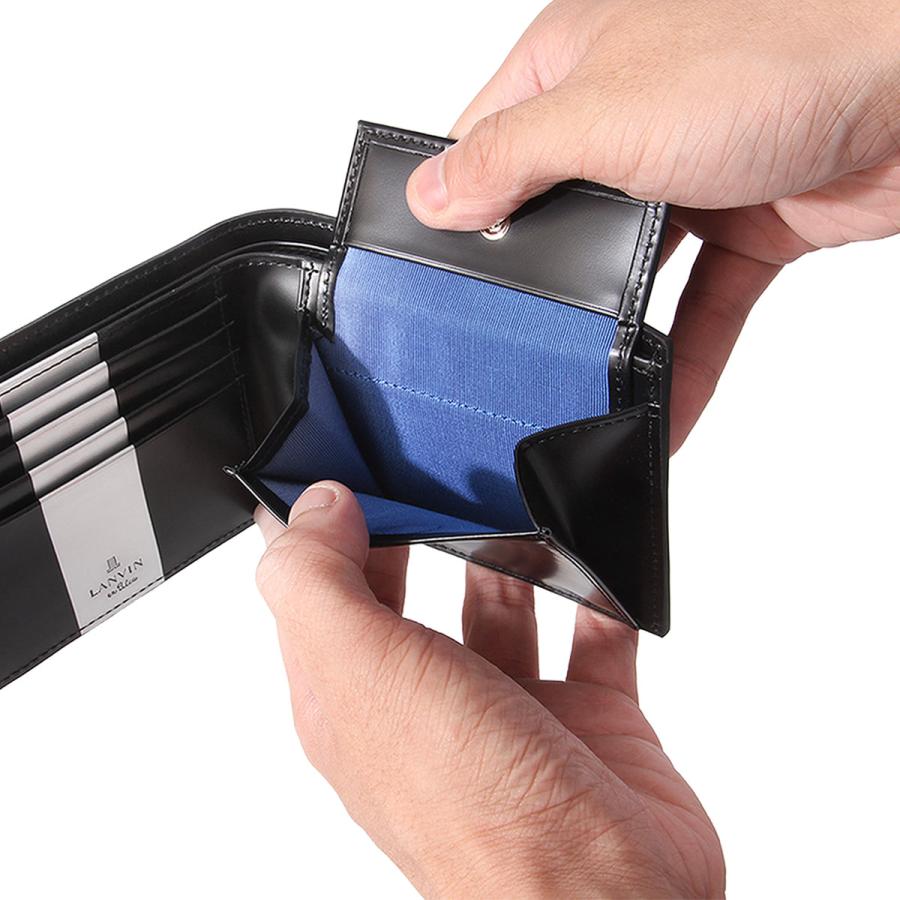 最大53% 3/1まで ランバンオンブルー 二つ折り財布 メンズ ブランド レザー 本革 ワグラム2 LANVIN en Bleu wagram2 504613 | LANVIN en Bleu | 13