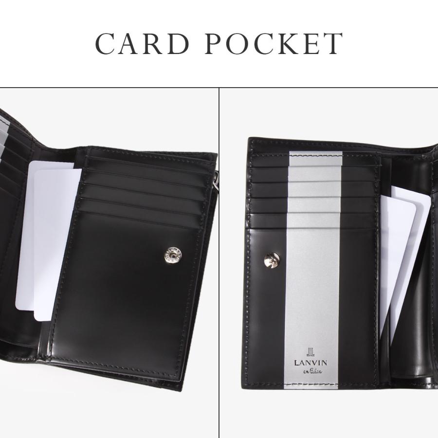 最大53% 3/22まで ランバンオンブルー 二つ折り財布 ミドル財布 メンズ ブランド レザー 本革 大容量 大きめ ワグラム2 LANVIN en Bleu wagram2 504615 | LANVIN en Bleu | 11