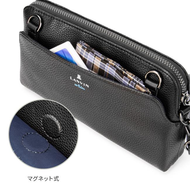 最大53% 3/1まで ランバンオンブルー ショルダーバッグ クラッチバッグ メンズ レディース ブランド 斜め掛け 小さめ 結婚式 2WAY LANVIN en Bleu 512121 | LANVIN en Bleu | 12