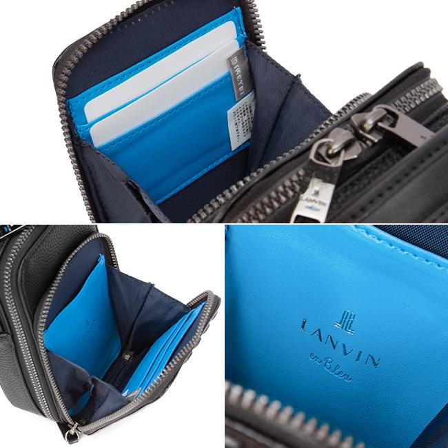 ランバンオンブルー ショルダーバッグ ミニショルダーバッグ スマホポーチ スマホショルダー ポシェット メンズ レディース 2WAY 512123 | LANVIN en Bleu | 10