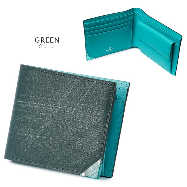 LANVIN en Bleu ランバンオンブルー ランバン 財布 二つ折り財布 本革