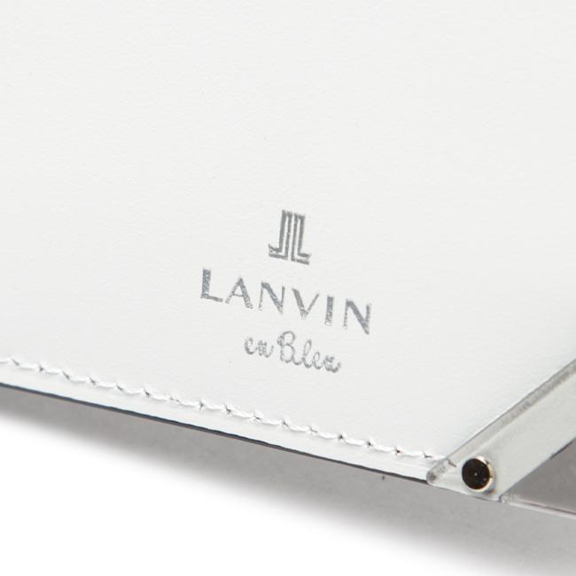 最大51% 8/30限定 ランバンオンブルー ランバン 財布 長財布 本革 薄型 薄い メンズ アクア LANVIN en Bleu 513624 | LANVIN en Bleu | 11