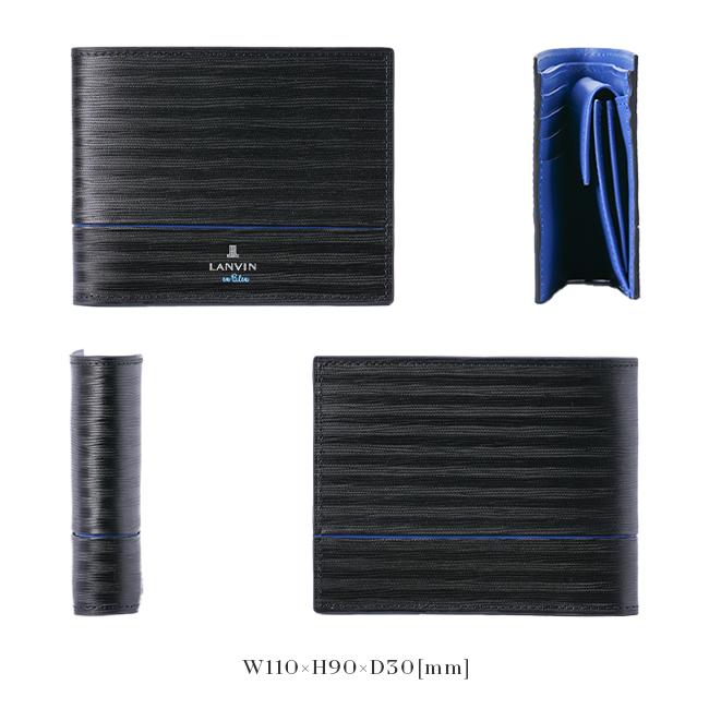 最大53% 3/22まで ランバンオンブルー ランバン 財布 二つ折り財布 本革 メンズ ロージュ LANVIN en Bleu 516604 | LANVIN en Bleu | 05