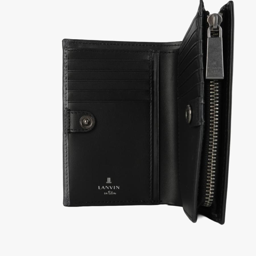 ランバンオンブルー レノア ミドル財布 二つ折り財布 ミドルウォレット メンズ ブランド レザー 本革 牛革 LANVIN en Bleu LENOIR 518613 | LANVIN en Bleu | 12
