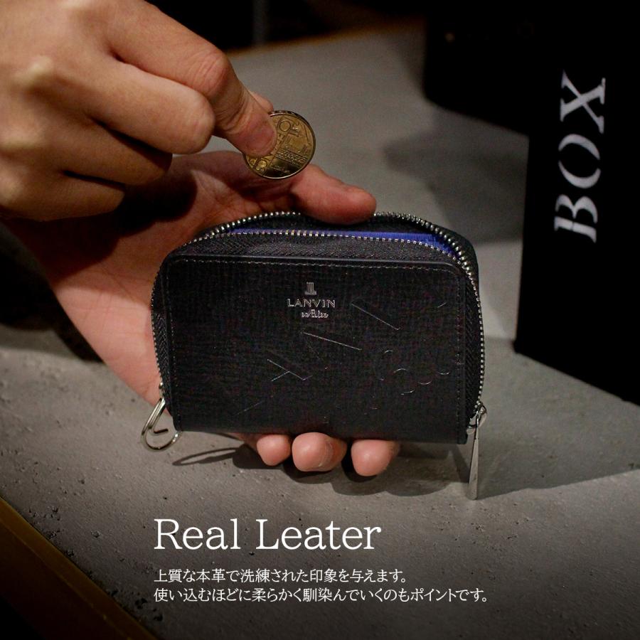 最大53% 3/1まで ランバンオンブルー バトラー 小銭入れ コインケース メンズ レディース ブランド ファスナー レザー 本革 LANVIN en Bleu Butler 519611 | LANVIN en Bleu | 08