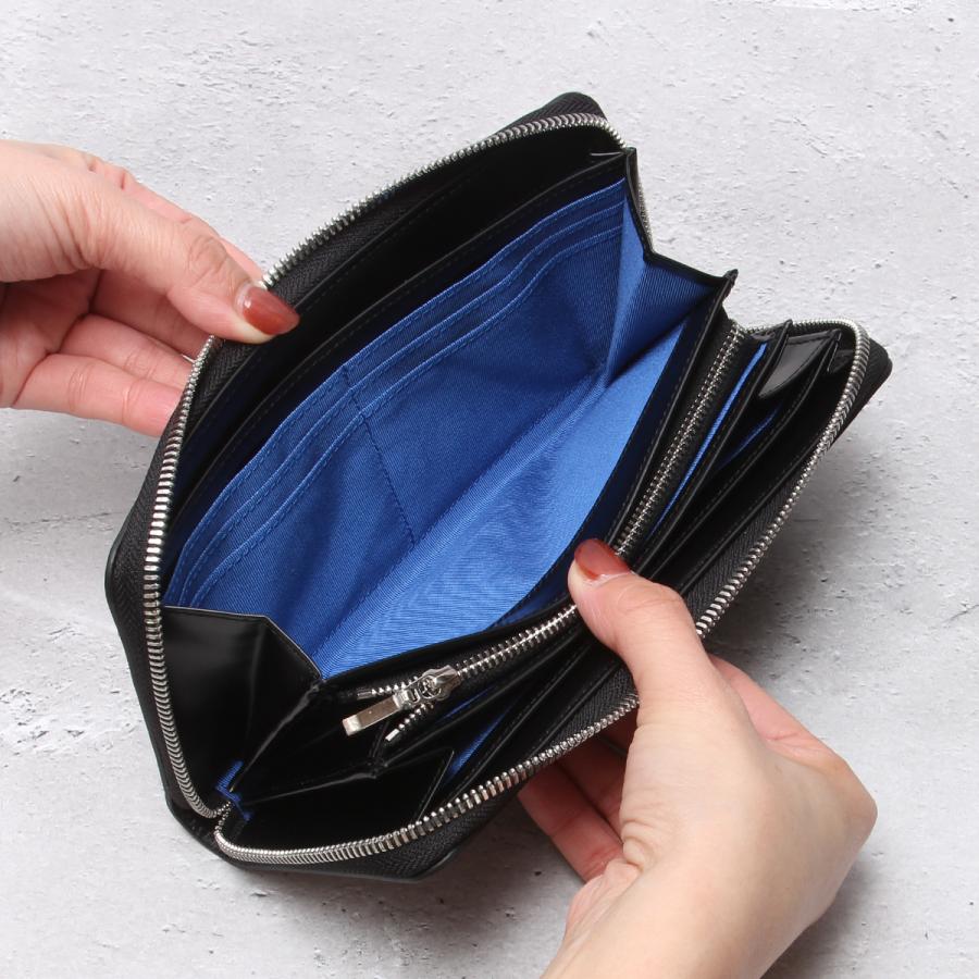 最大53% 3/1まで ランバンオンブルー バトラー 長財布 メンズ レディース ブランド ラウンドファスナー レザー 本革 大容量 LANVIN en Bleu Butler 519616 | LANVIN en Bleu | 12