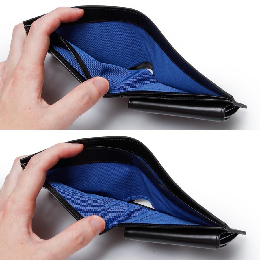 LANVIN en Bleu ランバンオンブルー 財布 二つ折り財布 本革 メンズ