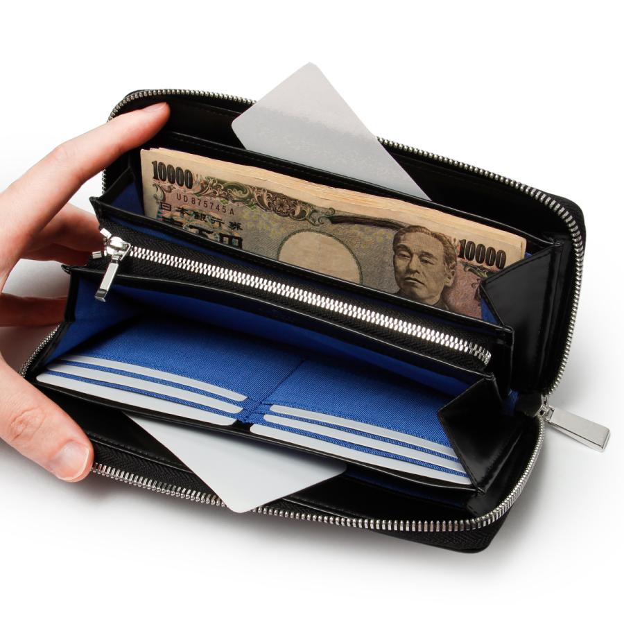 値下げ　新品　LANVIN en Bleu ブラックレザー長財布　箱入り LANVIN en Bleu ランバンオンブルー 長財布 かぶせ レディース