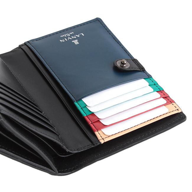 最大51% 1/13限定 ランバンオンブルー ランバン 財布 二つ折り財布 本革 ミドルウォレット メンズ スタンパ LANVIN en Bleu 522604 | LANVIN en Bleu | 11