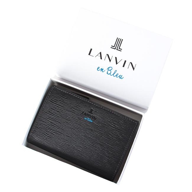 最大50% 9/17限定 ランバンオンブルー ランバン 財布 二つ折り財布 本革 ミドルウォレット メンズ スタンパ LANVIN en Bleu 522604 | LANVIN en Bleu | 17