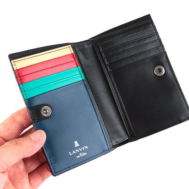 最大51% 2/17まで ランバンオンブルー ランバン 財布 二つ折り財布 本革 ミドルウォレット メンズ スタンパ LANVIN en Bleu 522604 | LANVIN en Bleu | 09