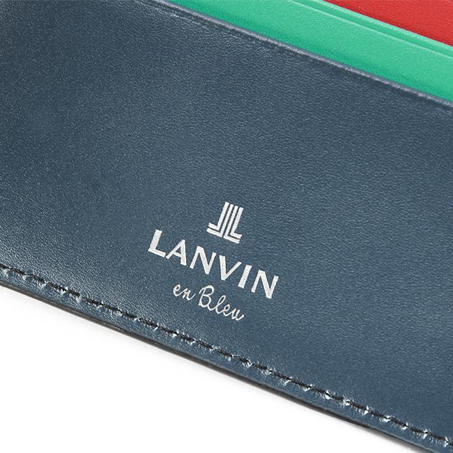 ランバンオンブルー パスケース ICカードケース メンズ レディース ネックストラップ レザー 本革 社員証 スタンパ LANVIN en Bleu 522606 | LANVIN en Bleu | 13