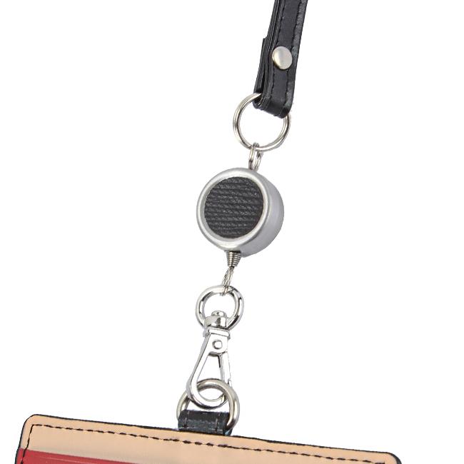 ランバンオンブルー パスケース ICカードケース メンズ レディース ネックストラップ レザー 本革 社員証 スタンパ LANVIN en Bleu 522606 | LANVIN en Bleu | 14