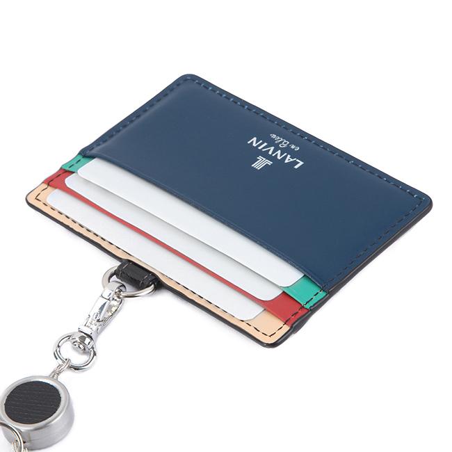 ランバンオンブルー パスケース ICカードケース メンズ レディース ネックストラップ レザー 本革 社員証 スタンパ LANVIN en Bleu 522606 | LANVIN en Bleu | 10