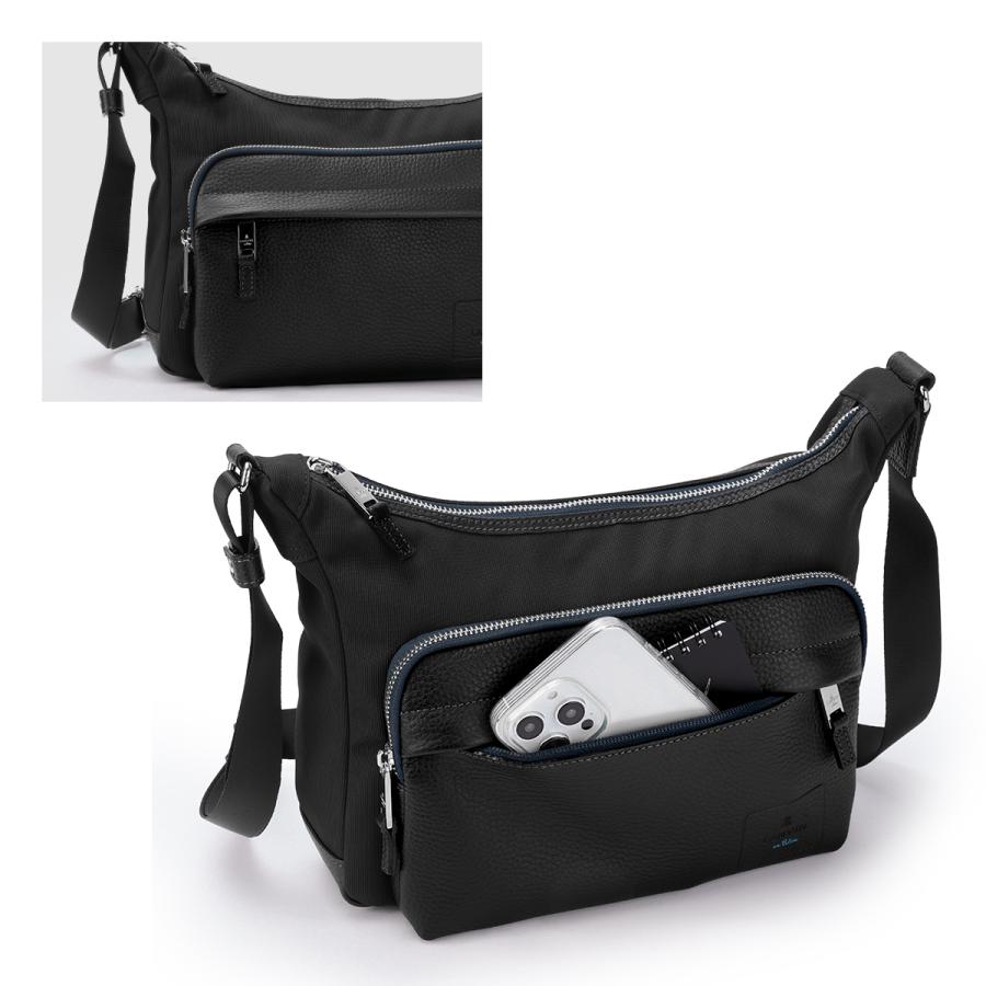 最大53% 3/1まで ランバンオンブルー ピケ ショルダーバッグ 撥水 防水 日本製 ブランド メンズ LANVIN en Bleu 526112 | LANVIN en Bleu | 09