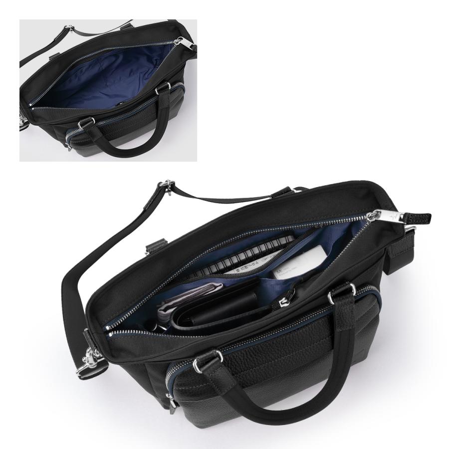 最大53% 3/1まで ランバンオンブルー ピケ 2WAY ドライビングトート ショルダー B5 撥水 防水 日本製 ブランド メンズ LANVIN en Bleu 526511 | LANVIN en Bleu | 15